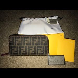 Authentic Fendi Zipper Wallet